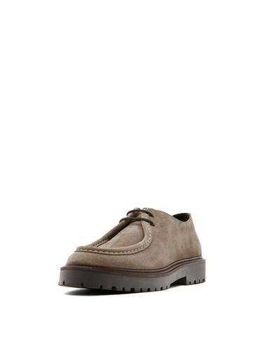 Zapato bordón serraje - Gris Topo de Zara