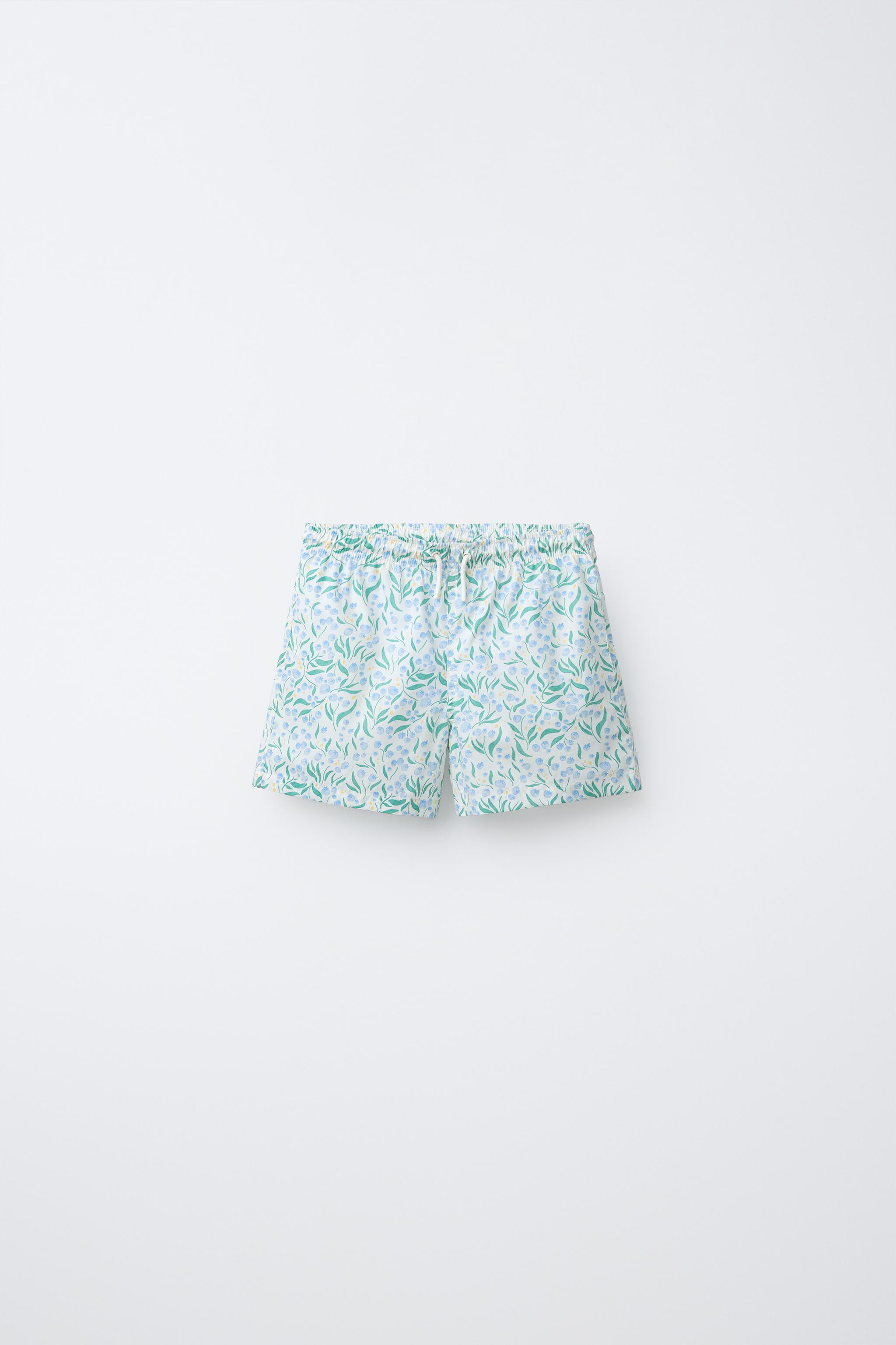 2-6 YEARS/ LEAF PRINT SWIM SHORTS