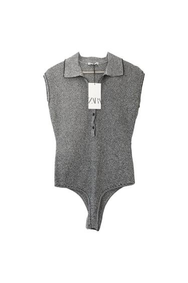 BODY BLEU MARINE RAYURES