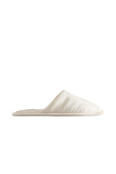 JACQUARD MULE SLIPPERS - Beige by Zara
