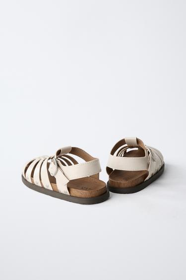 STUDDED CAGE SANDALS - White by Zara - Image 5