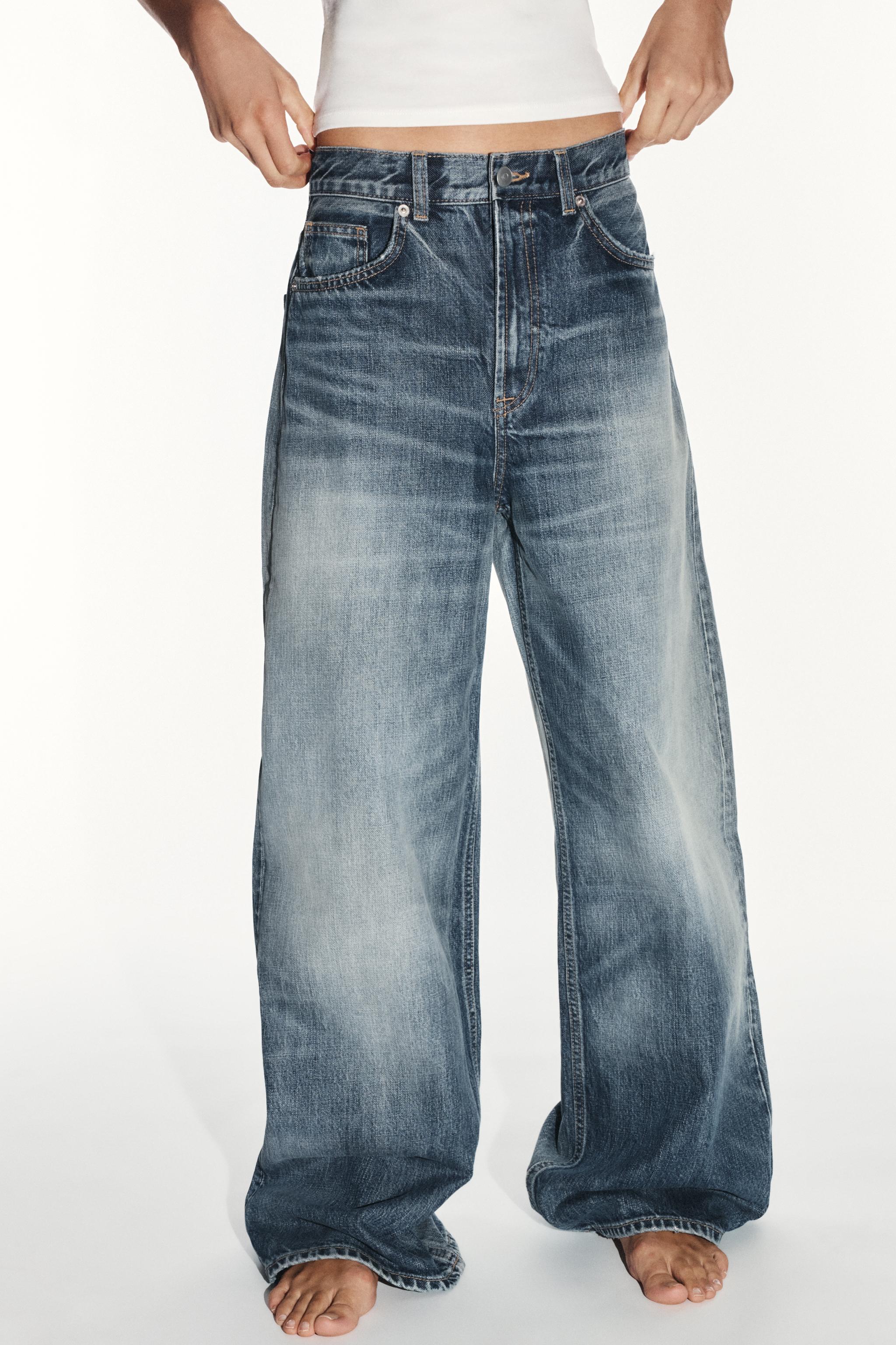 TRF EXTRA WIDE LEG HIGH RISE JEANS