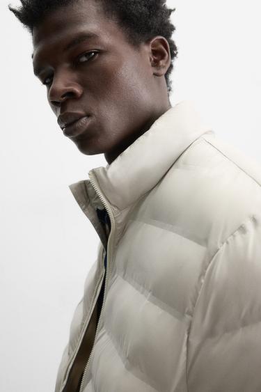 WATER-REPELLENT LIGHTWEIGHT PADDED JACKET - Stone by Zara - Image 4
