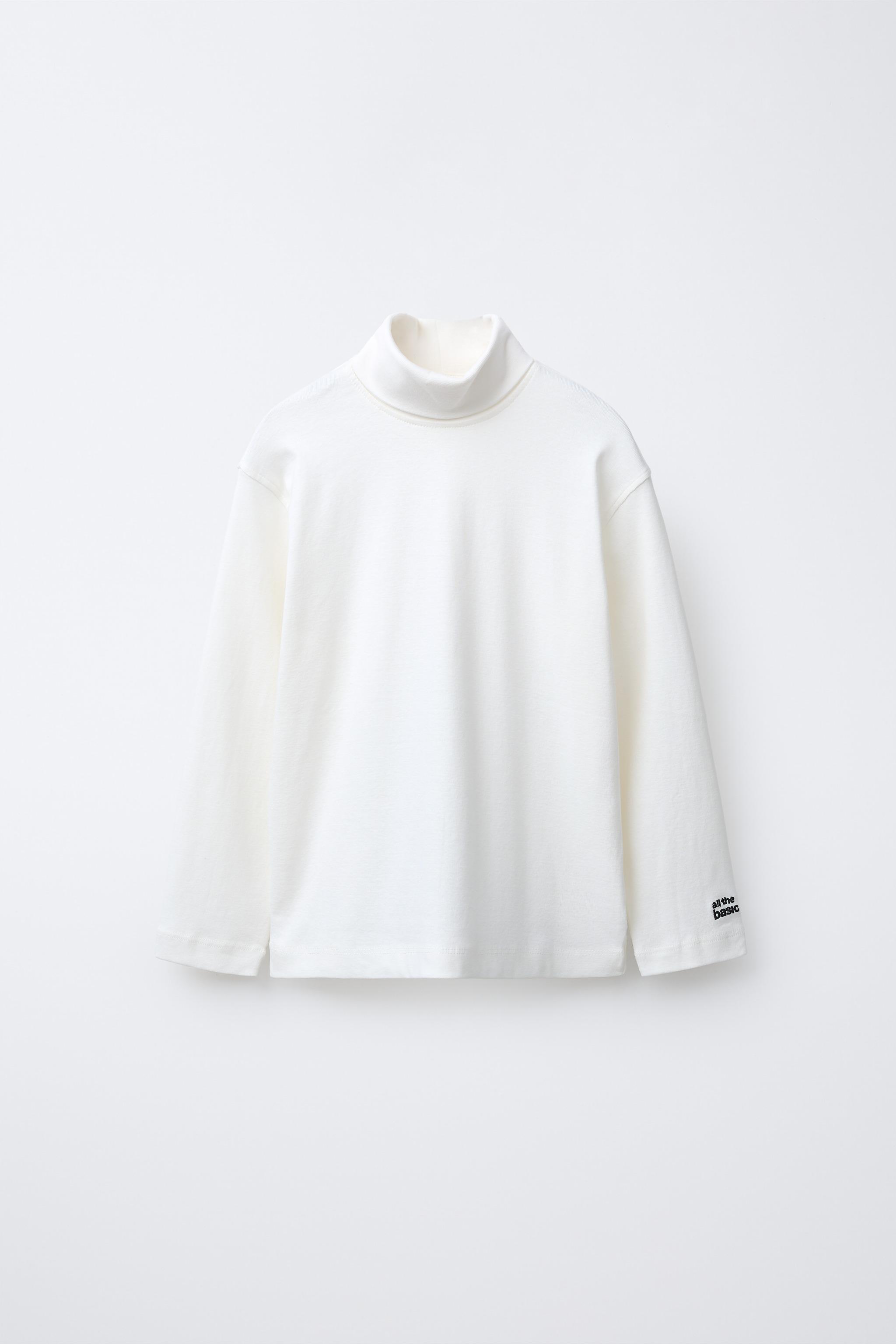 EMBROIDERED TURTLENECK T-SHIRT