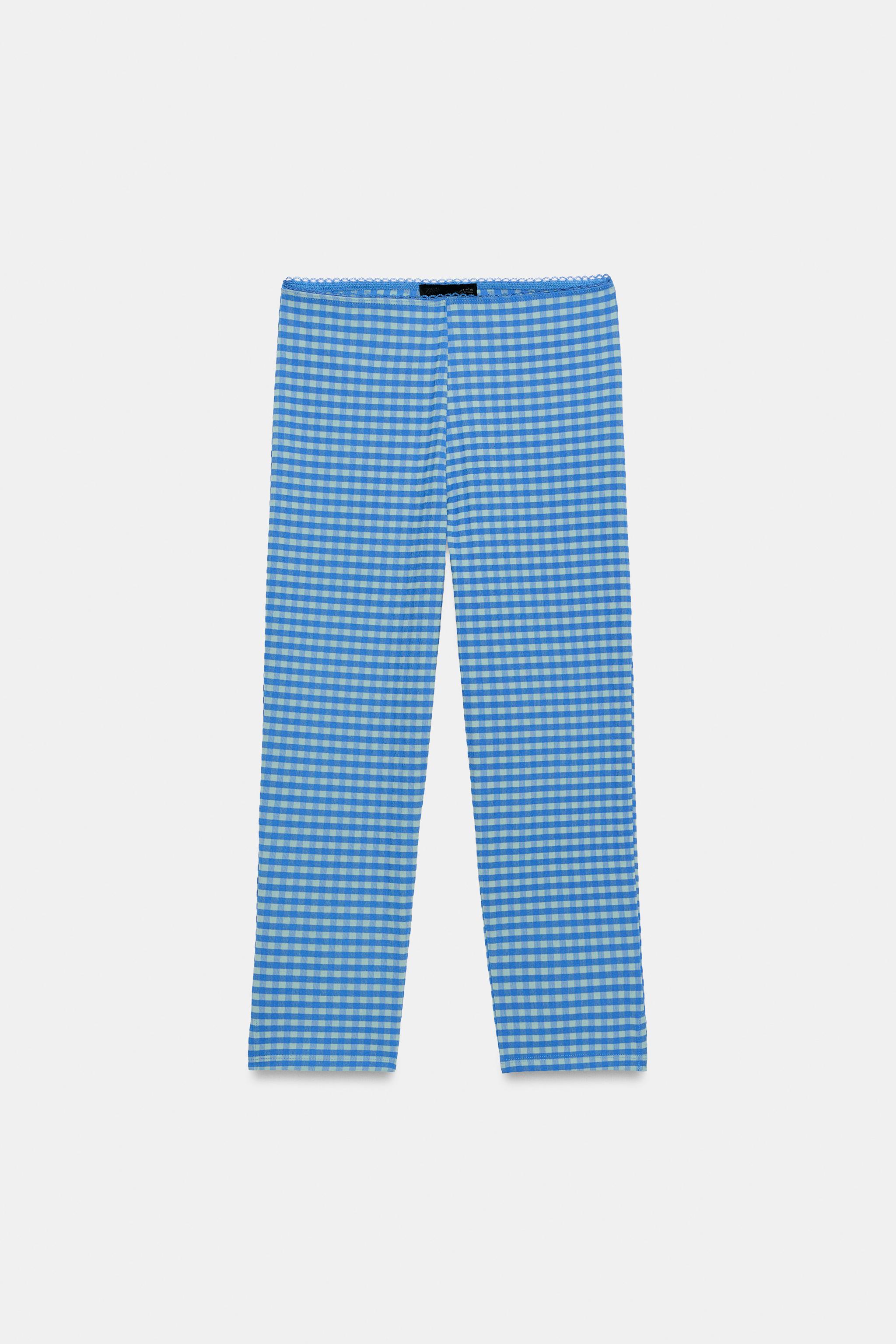 Женские брюки Zara GINGHAM CAPRI PANTS — фото 5