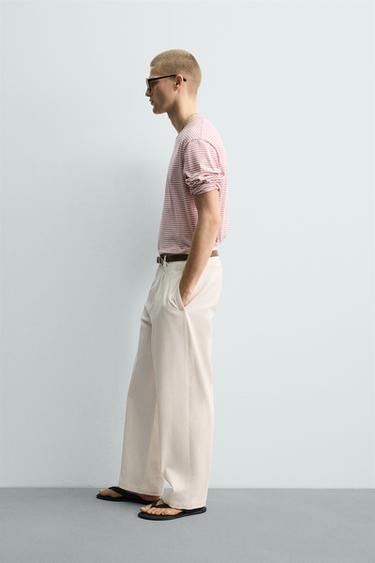 T-SHIRT JACQUARD À RAYURES - rayures de Zara - Image 3