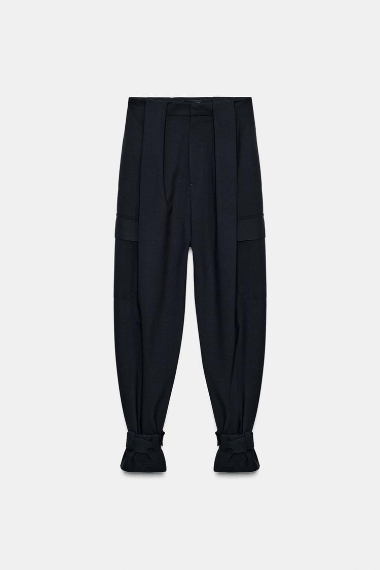 ZW COLLECTION LIMITED EDITION CARGO TROUSERS WITH PLEATS