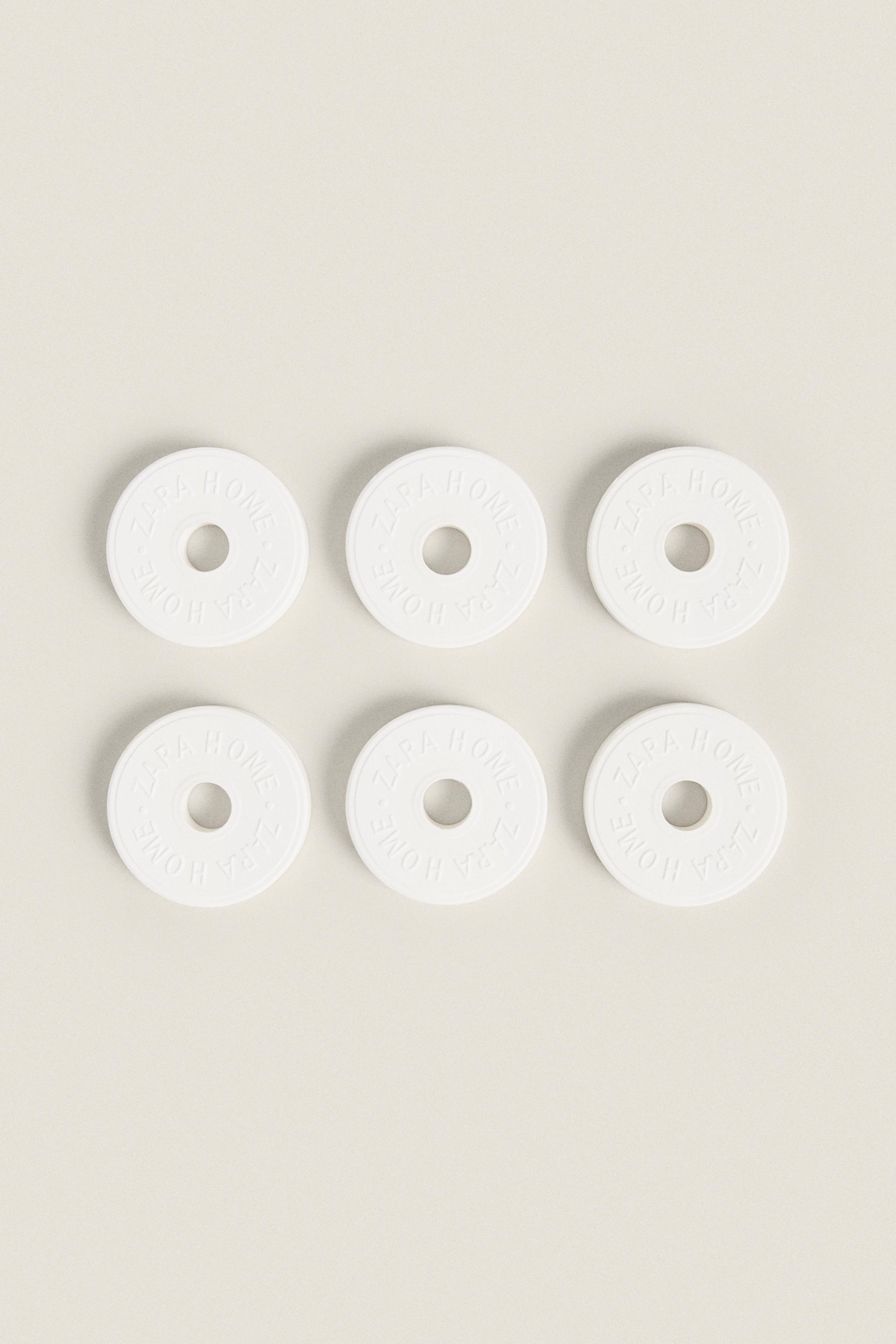 WHITE POWDERY SCENTED CERAMIC PACK (PACK OF 6)