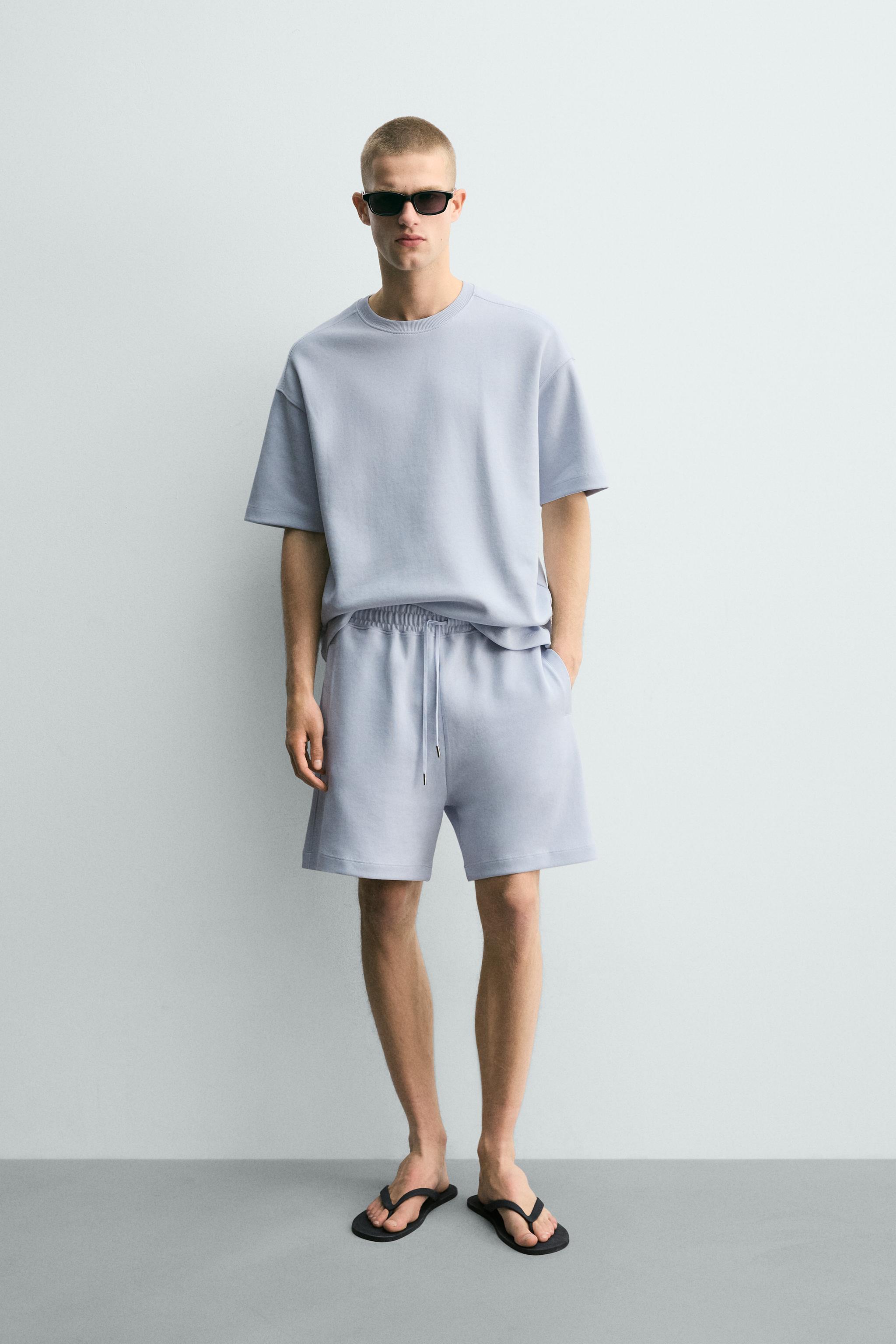 ザラホーム♪ RELAXED FIT INTERLOCK SWEATSHIRT - Sky blue | ZARA United States