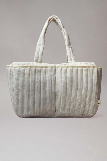 PACK OF STRIPED MATERNITY BAGS - Ecru White by Zara