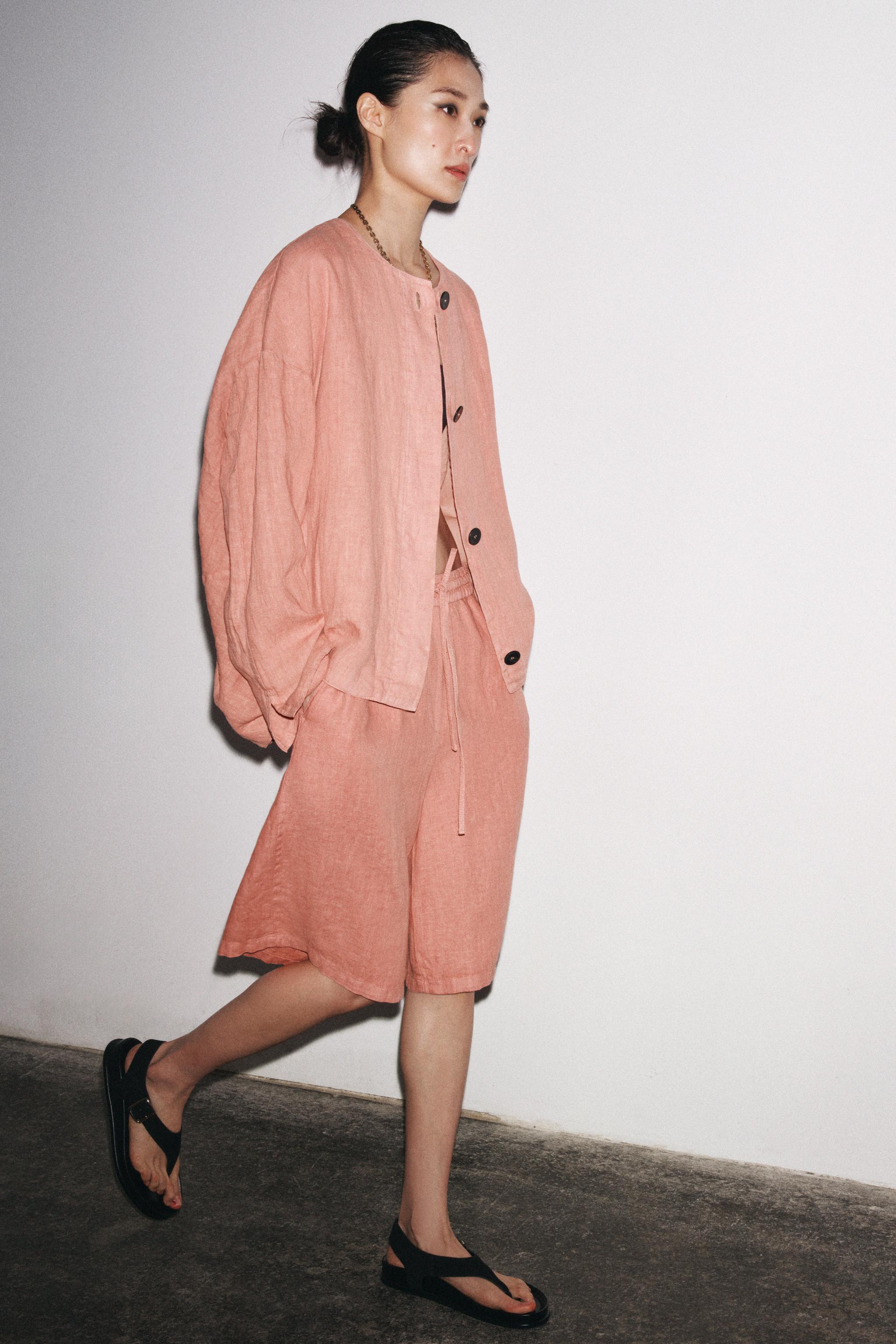 BLOUSON BOMBER 100 % LIN ZW COLLECTION