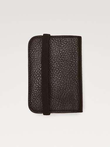 Zara Nappa leather card holder with flap - Brown
