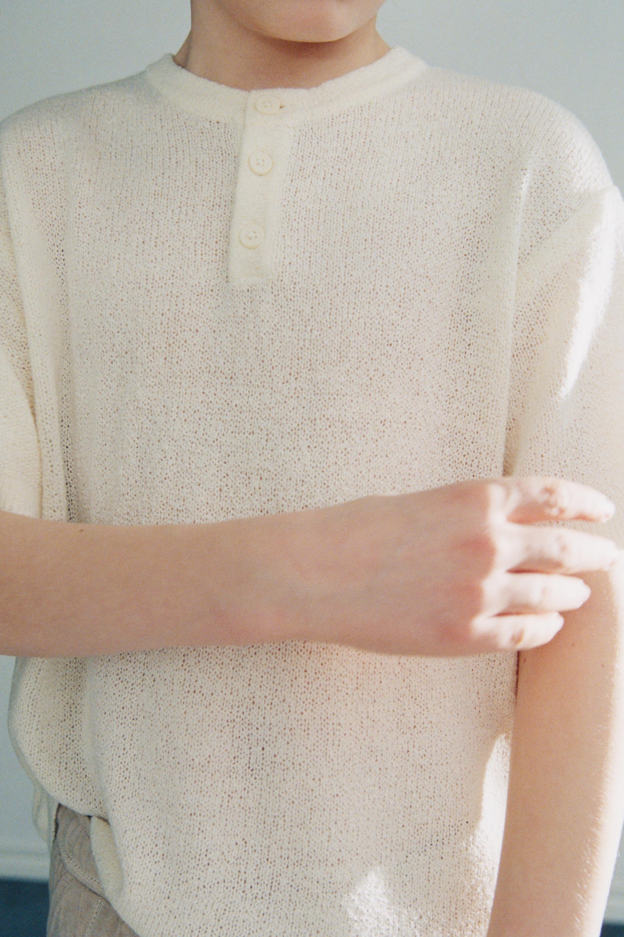RUSTIC KNIT T-SHIRT
