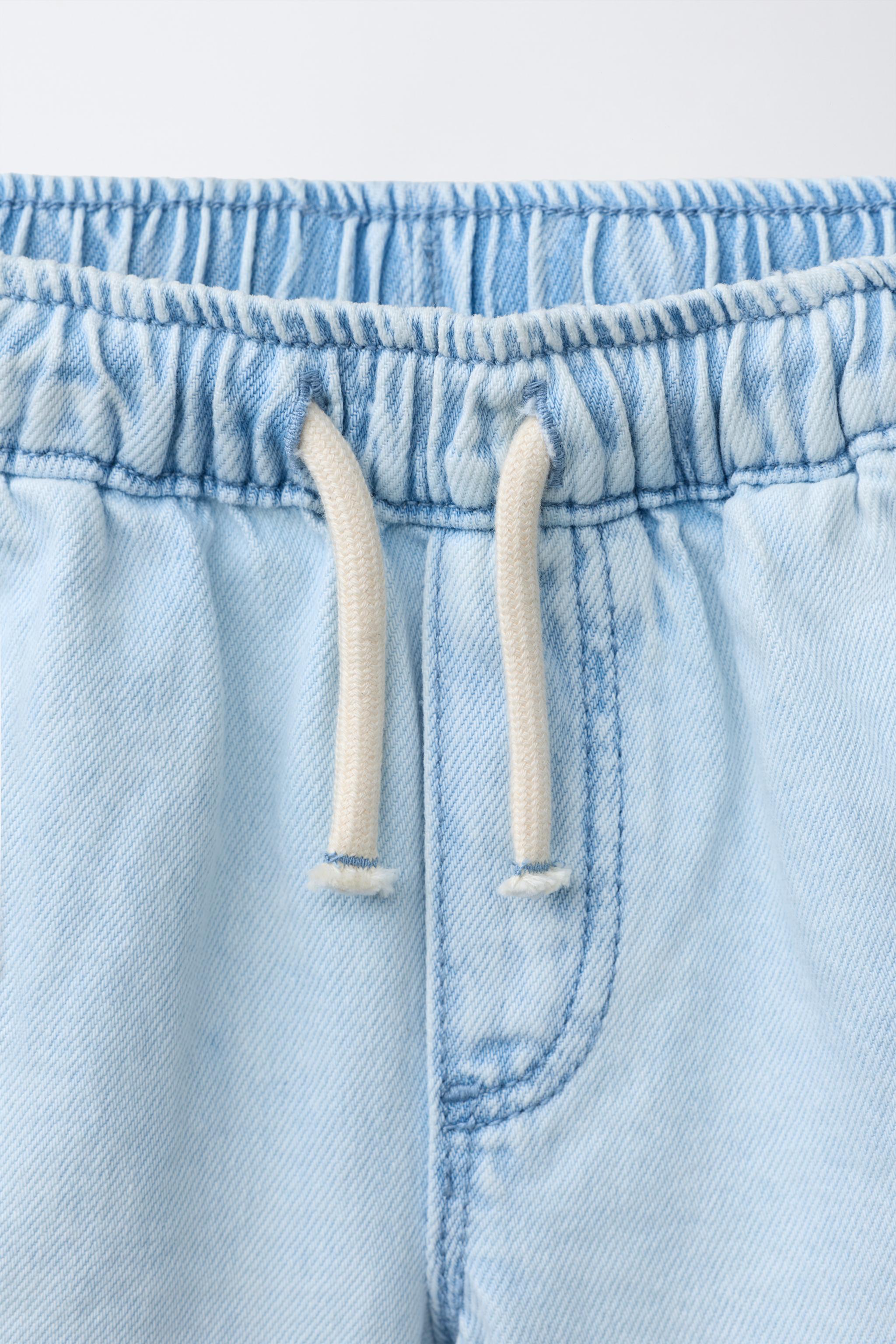 Детские шорты Zara DENIM SHORTS WITH LABEL — фото 3