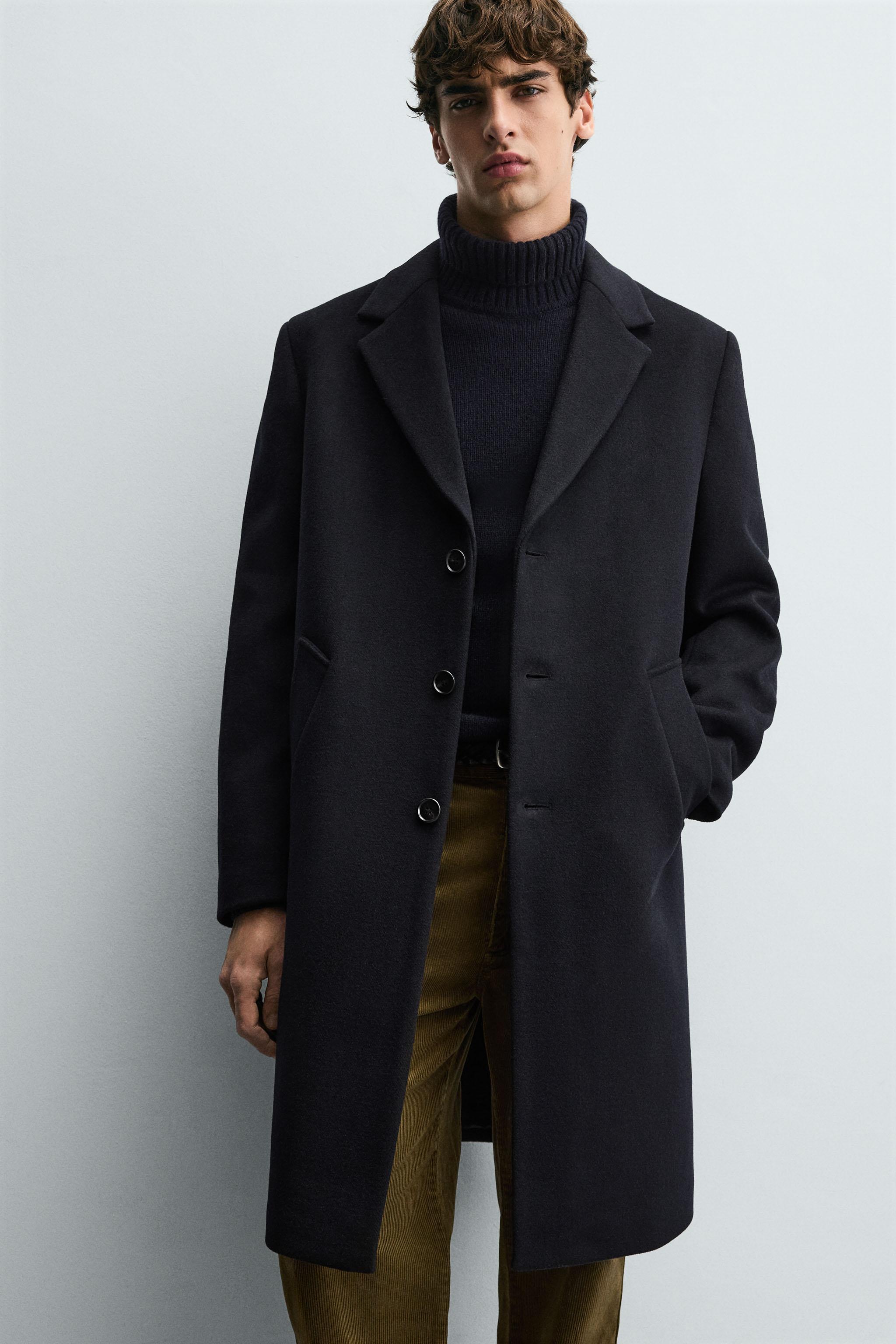 ZARAコート ZARA】ZW COLLECTION ウールブレンドコート 8493/754/800 (ZARA/コート