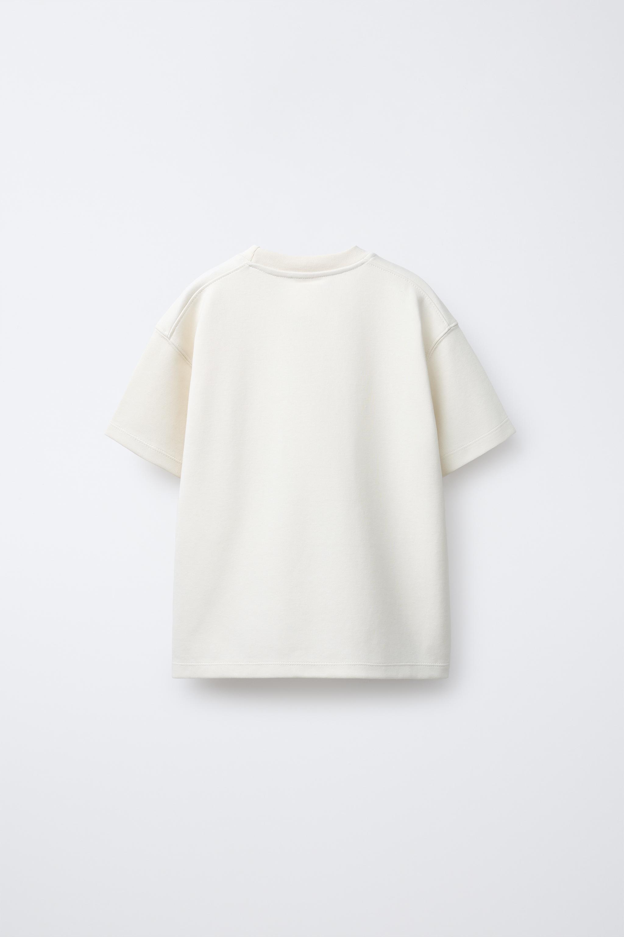 INTERLOCK T-SHIRT AND BERMUDA SET - Ecru | ZARA United States