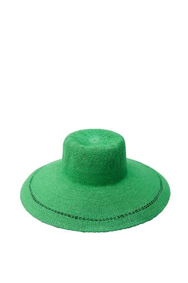 COLOURED WOVEN HAT