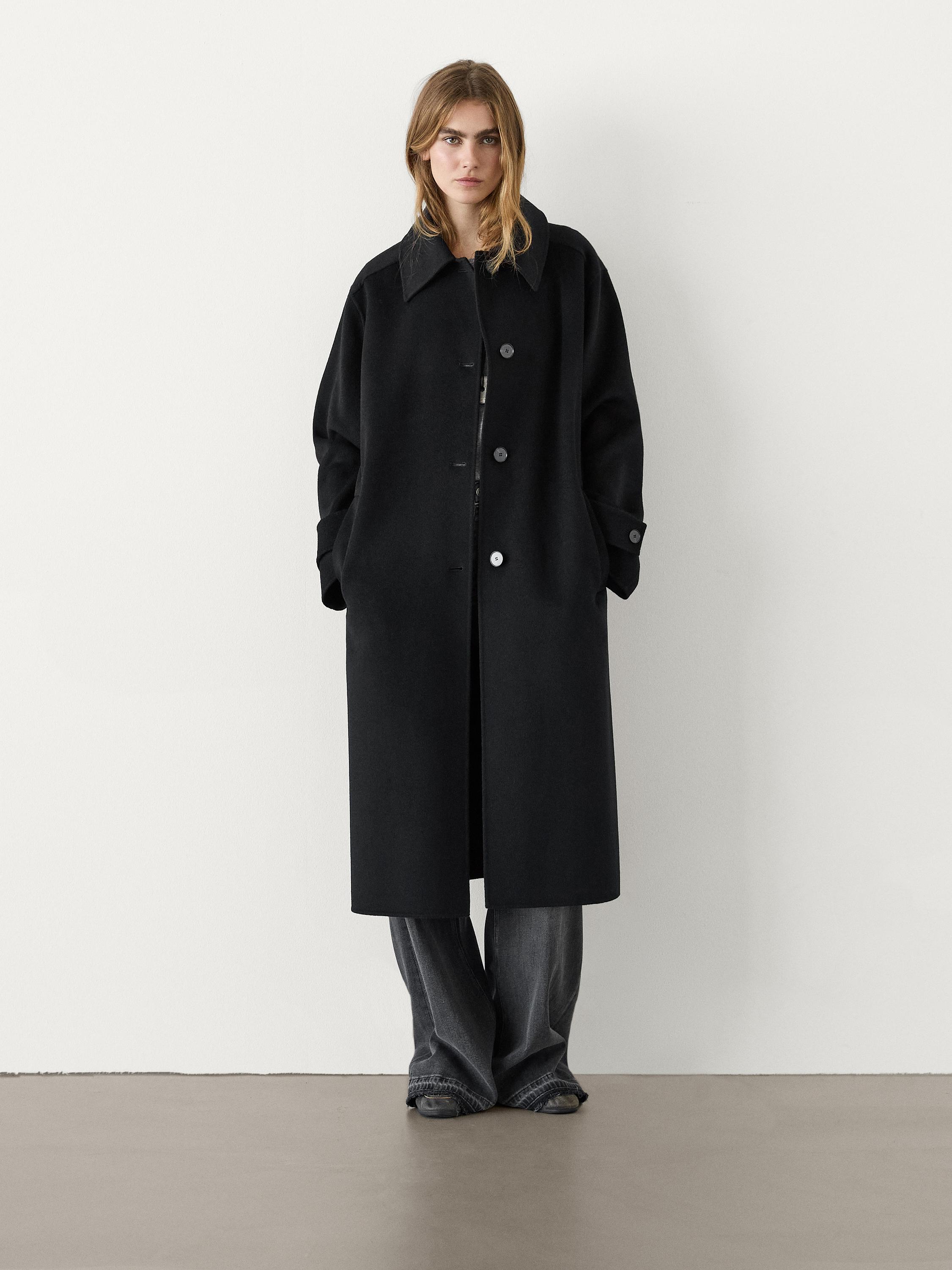 Black trench coat zara online