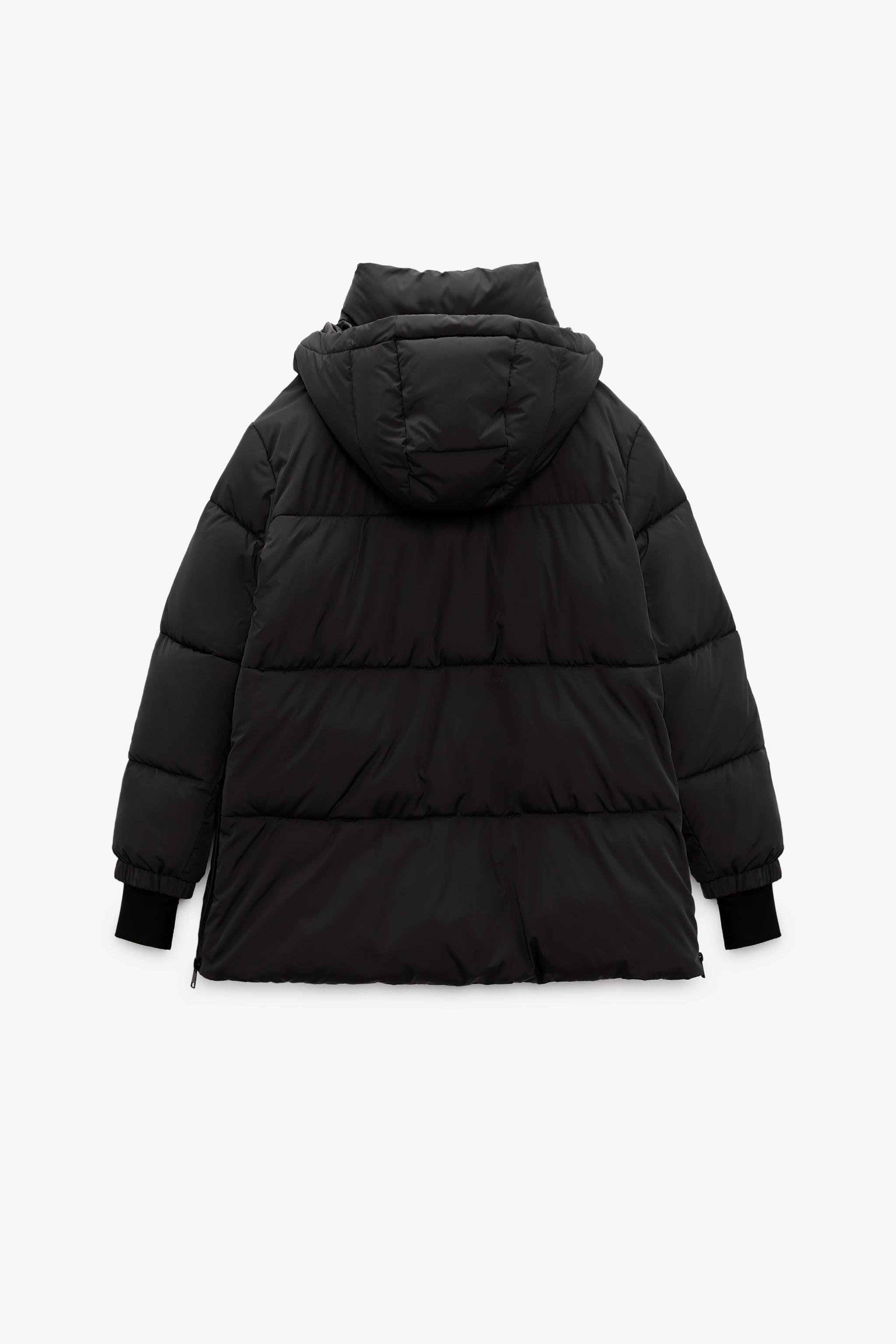 Hooded down puffer jacket zara best sale