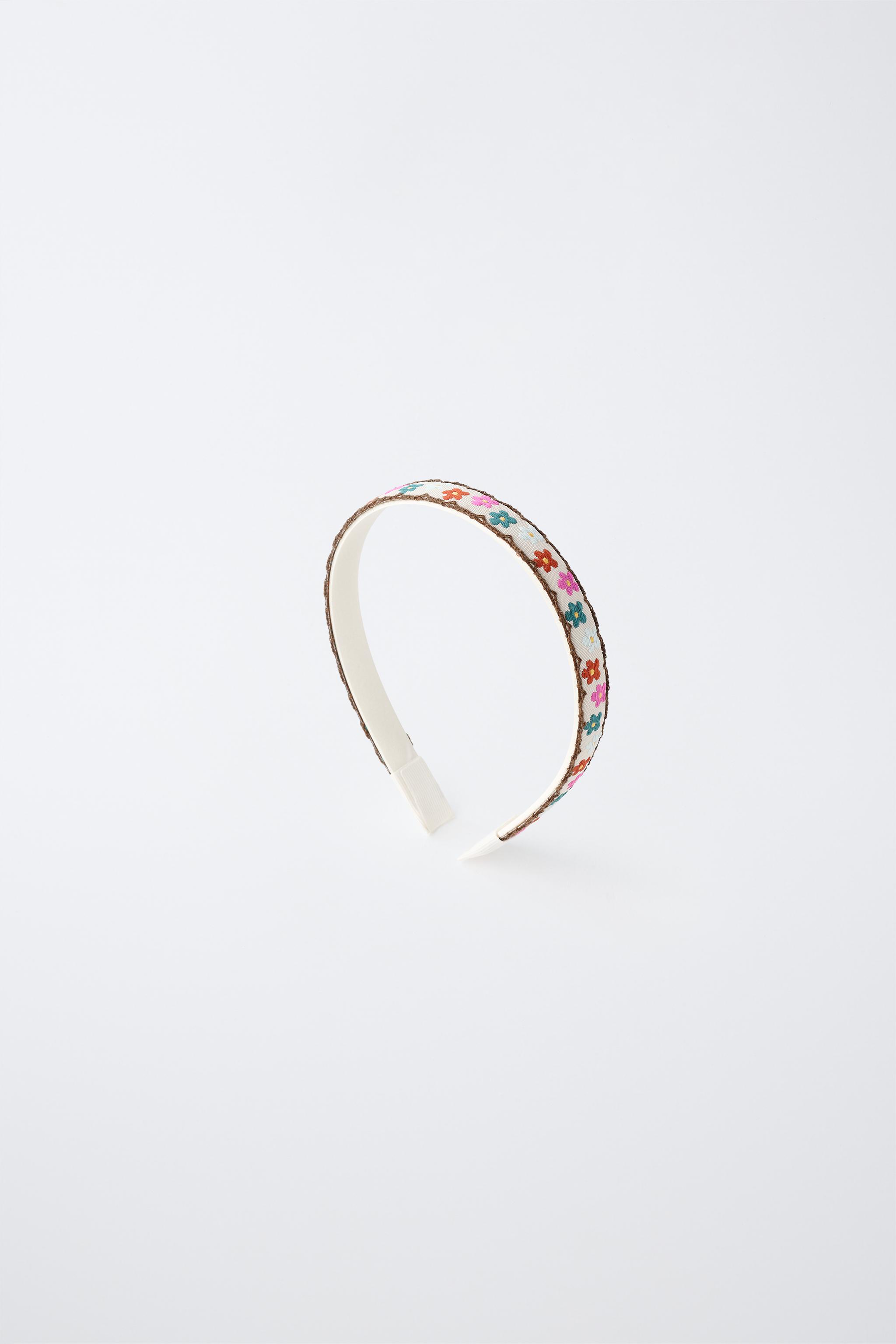 TWO-PACK OF EMBROIDERED HEADBANDS — Multicolored