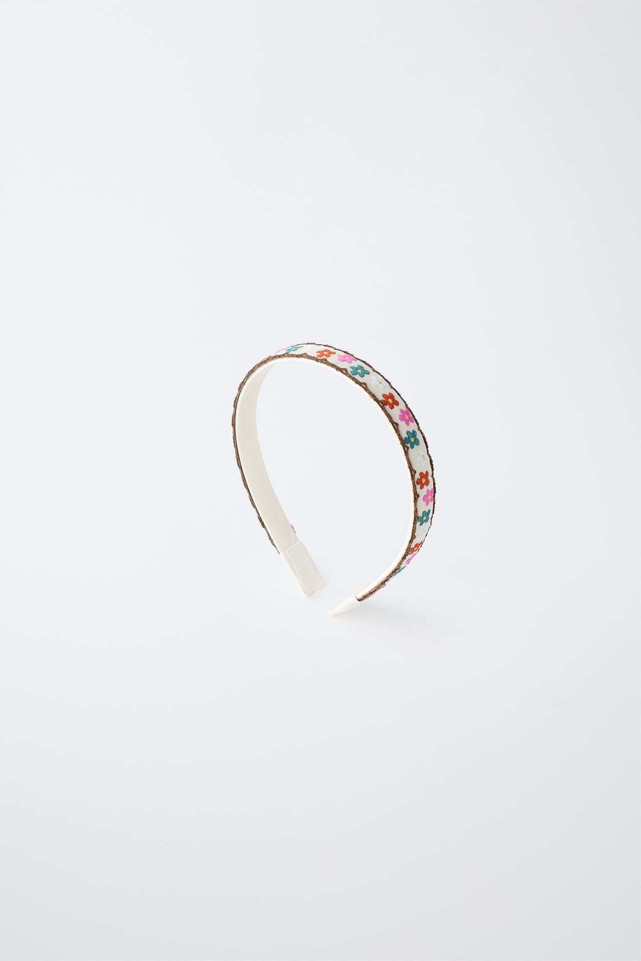 TWO-PACK OF EMBROIDERED HEADBANDS — Multicolored