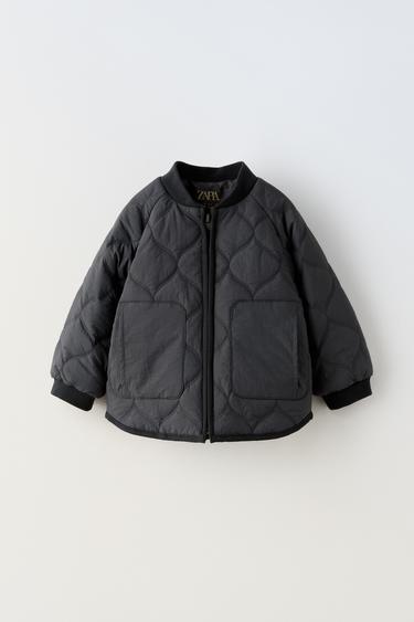 Zara WATER REPELLENT PUFFER JACKET - Anthracite grey