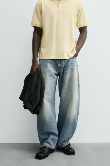 JEANS BALLOON FIT - Azul de Zara