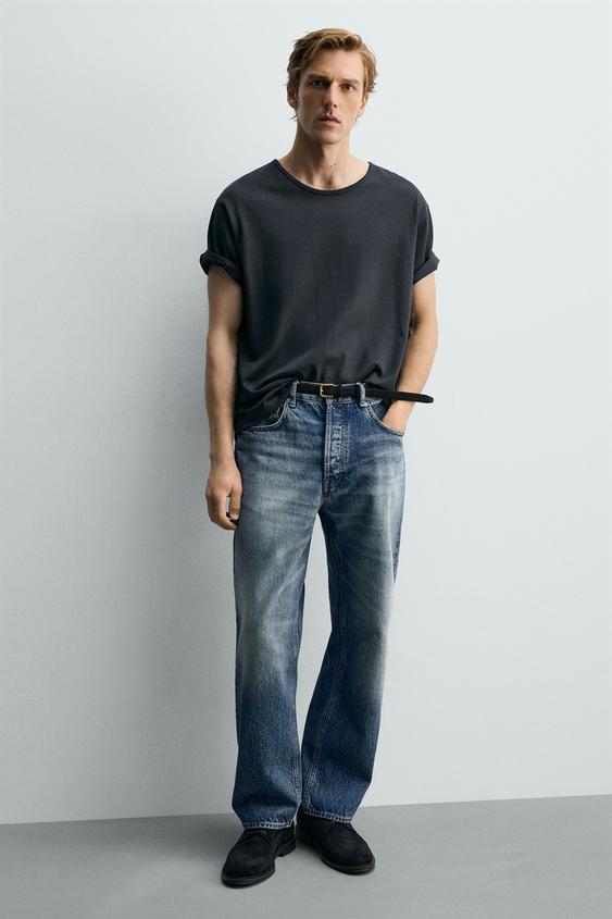 ZAPATO PIEL - Azul de Zara - Imagen 0