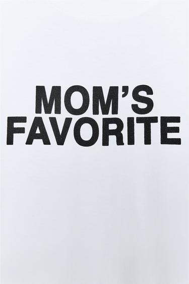 T-SHIRT WITH SLOGAN - White by Zara - Image 6