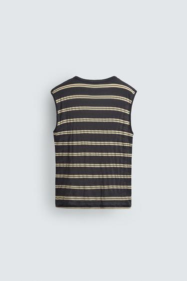 STRIPED JACQUARD TANK TOP - striped by Zara - Image 7