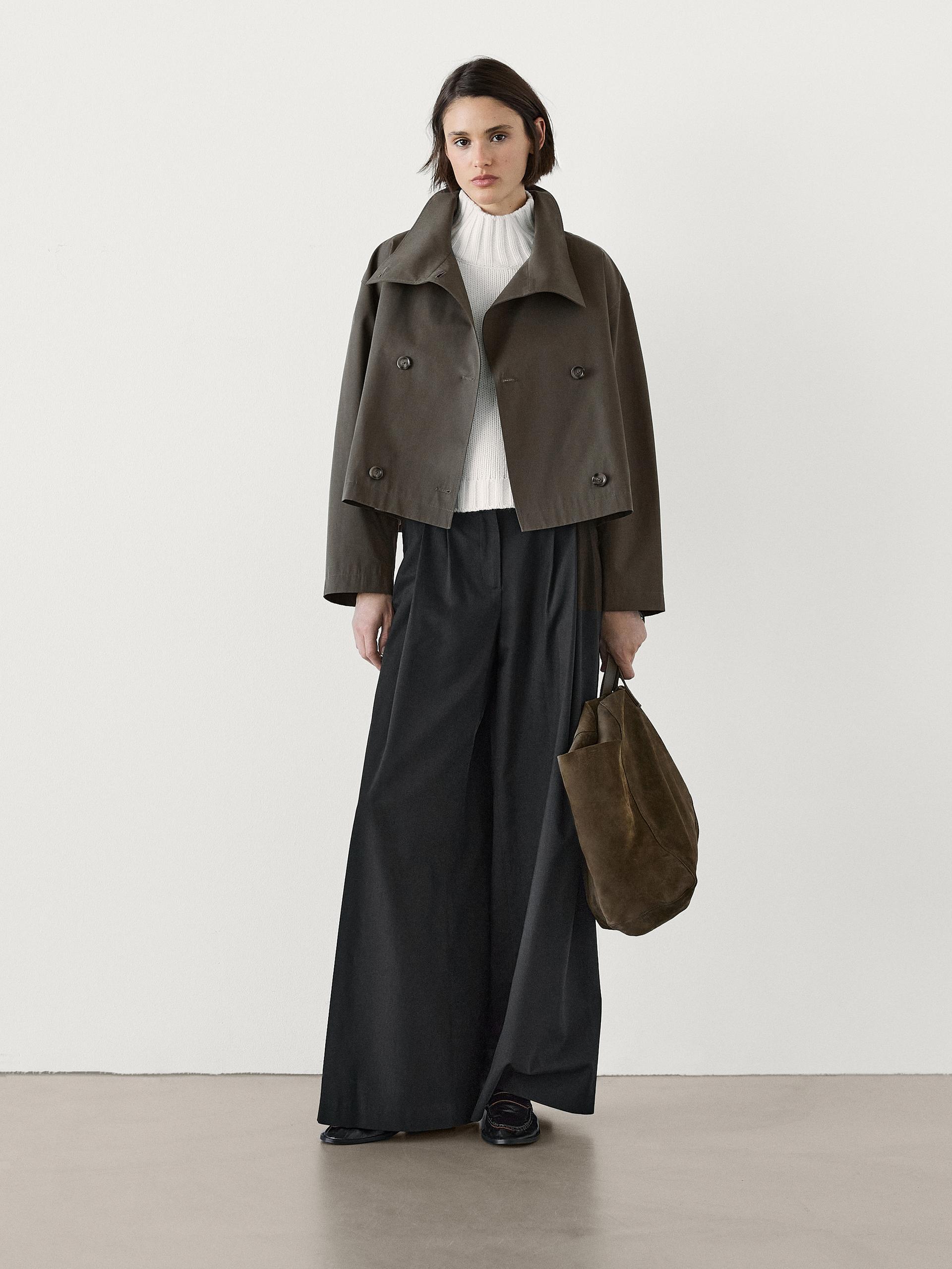 Short high neck trench coat ZARA Canada