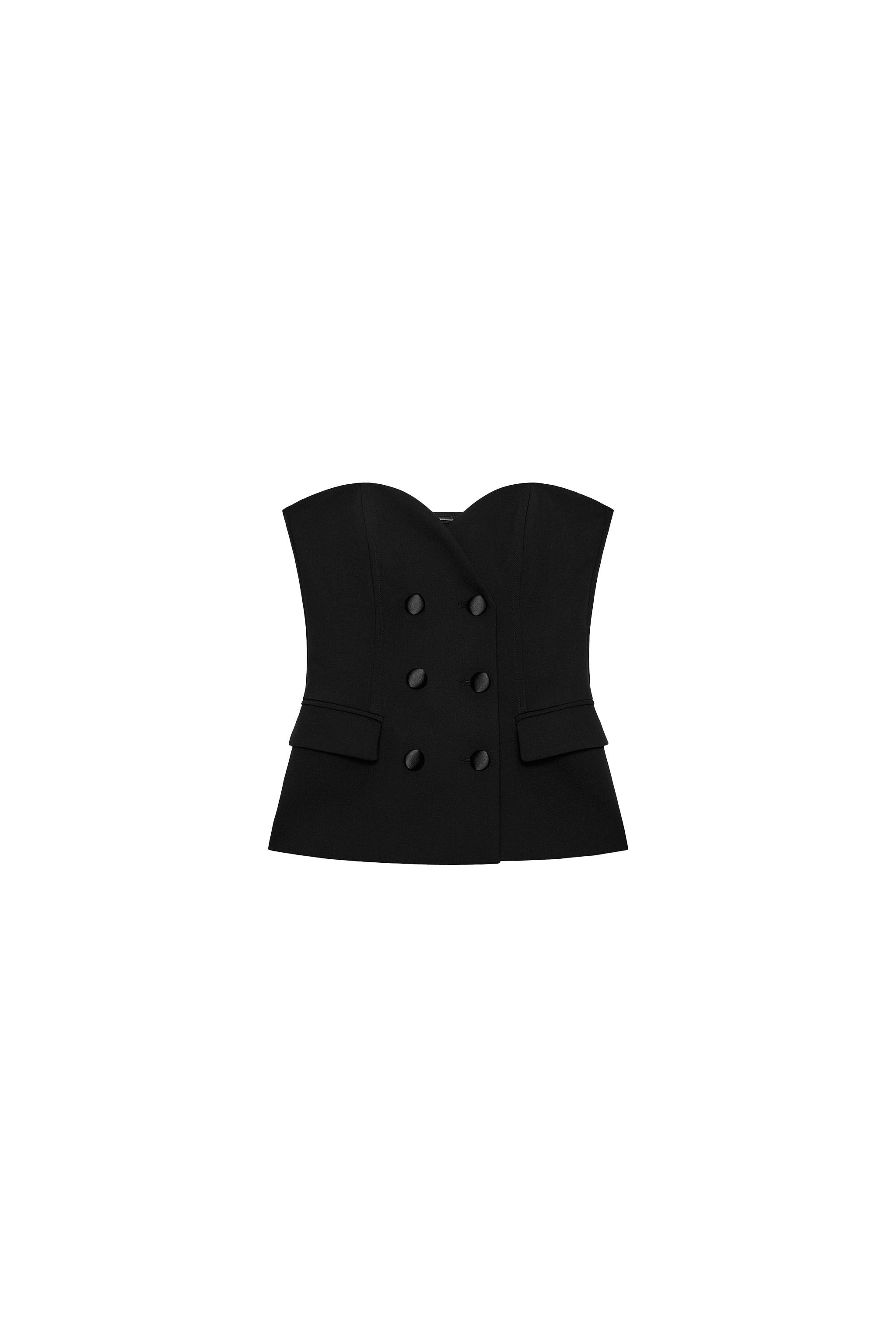 TOP BOTONES SATINADOS