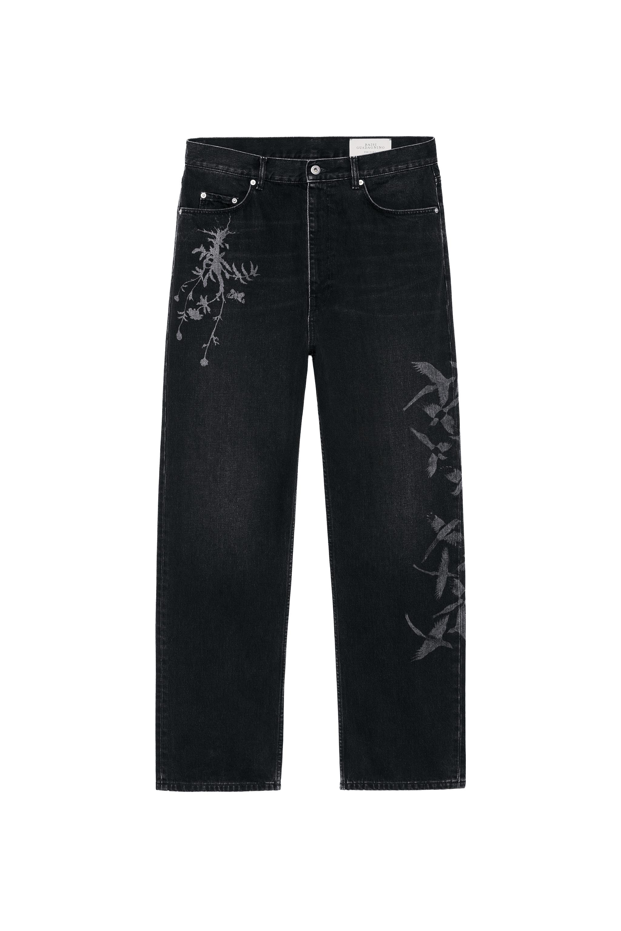 PRINTED LOOSE FIT JEANS
