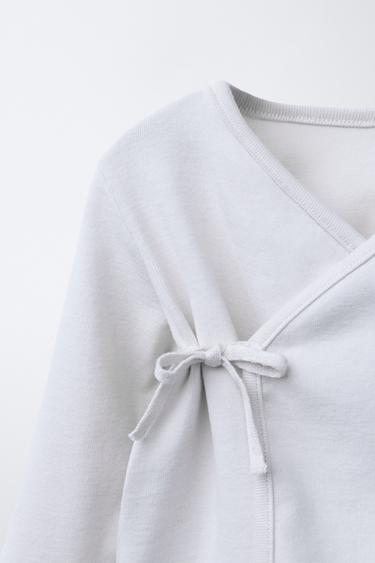 ENSEMBLE PREMIÈRE TENUE ET POCHETTE - Bleu pastel de Zara - Image 2