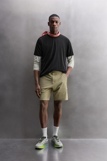 TECHNICAL RUNNING PRINT T-SHIRT - Navy blue by Zara