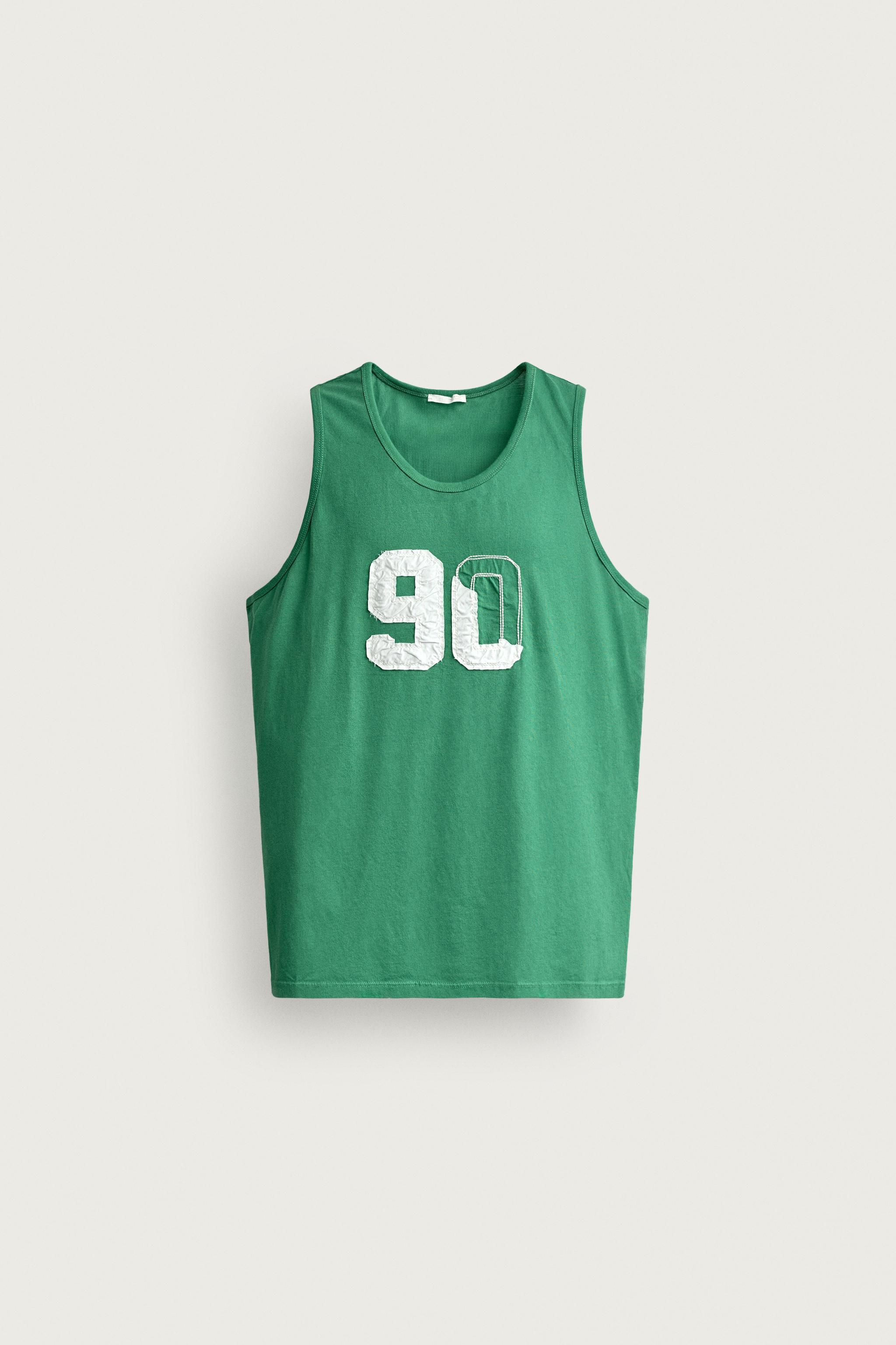 NUMBER PATCH TANK TOP — Green