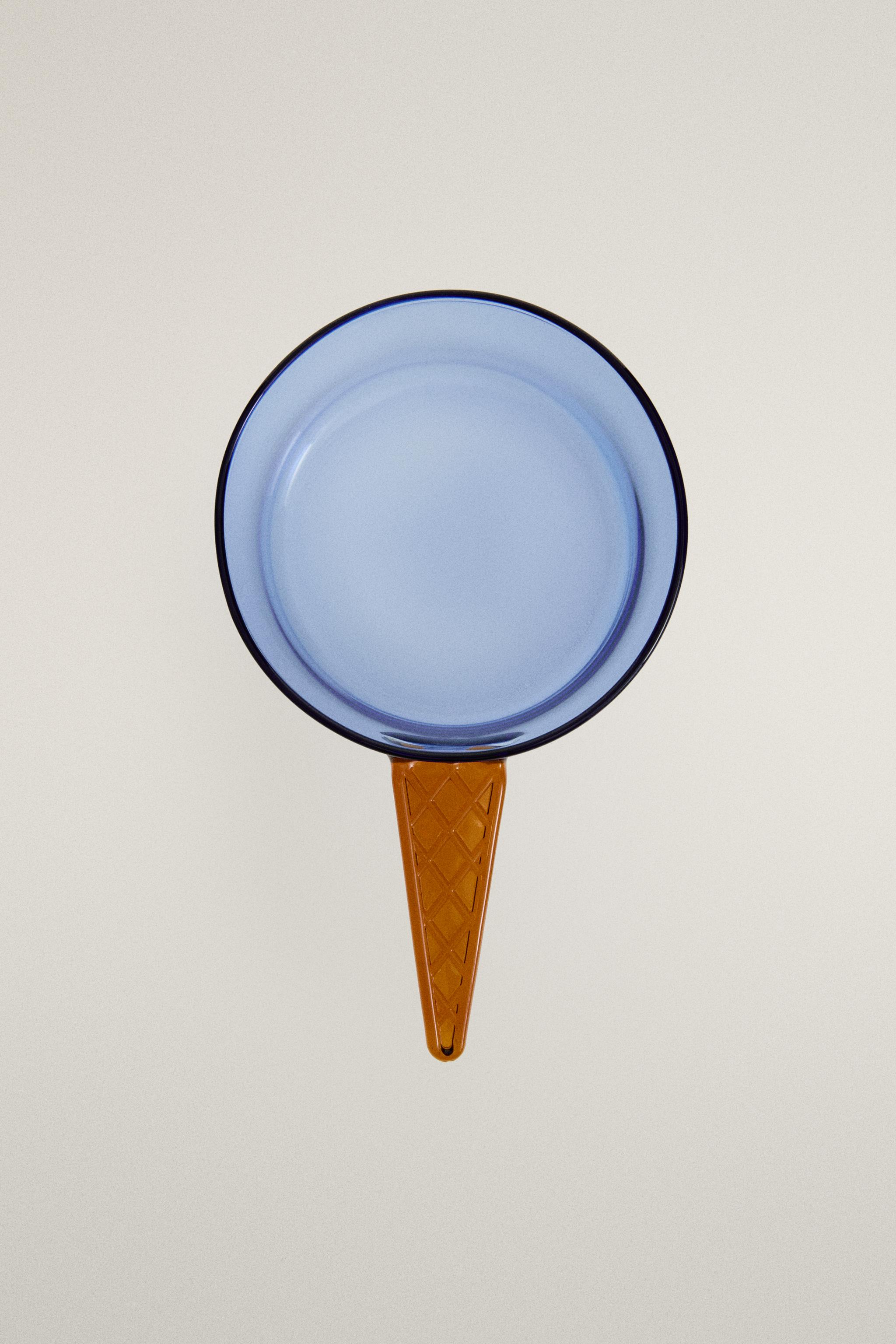 BOROSILICATE GLASS ICE CREAM BOWL WITH HANDLE