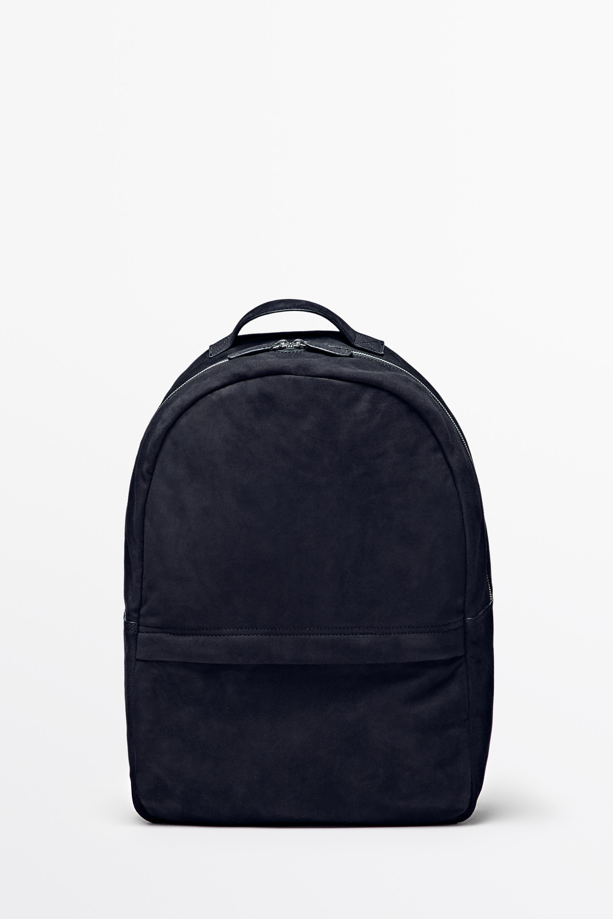 Sac à dos en cuir et daim