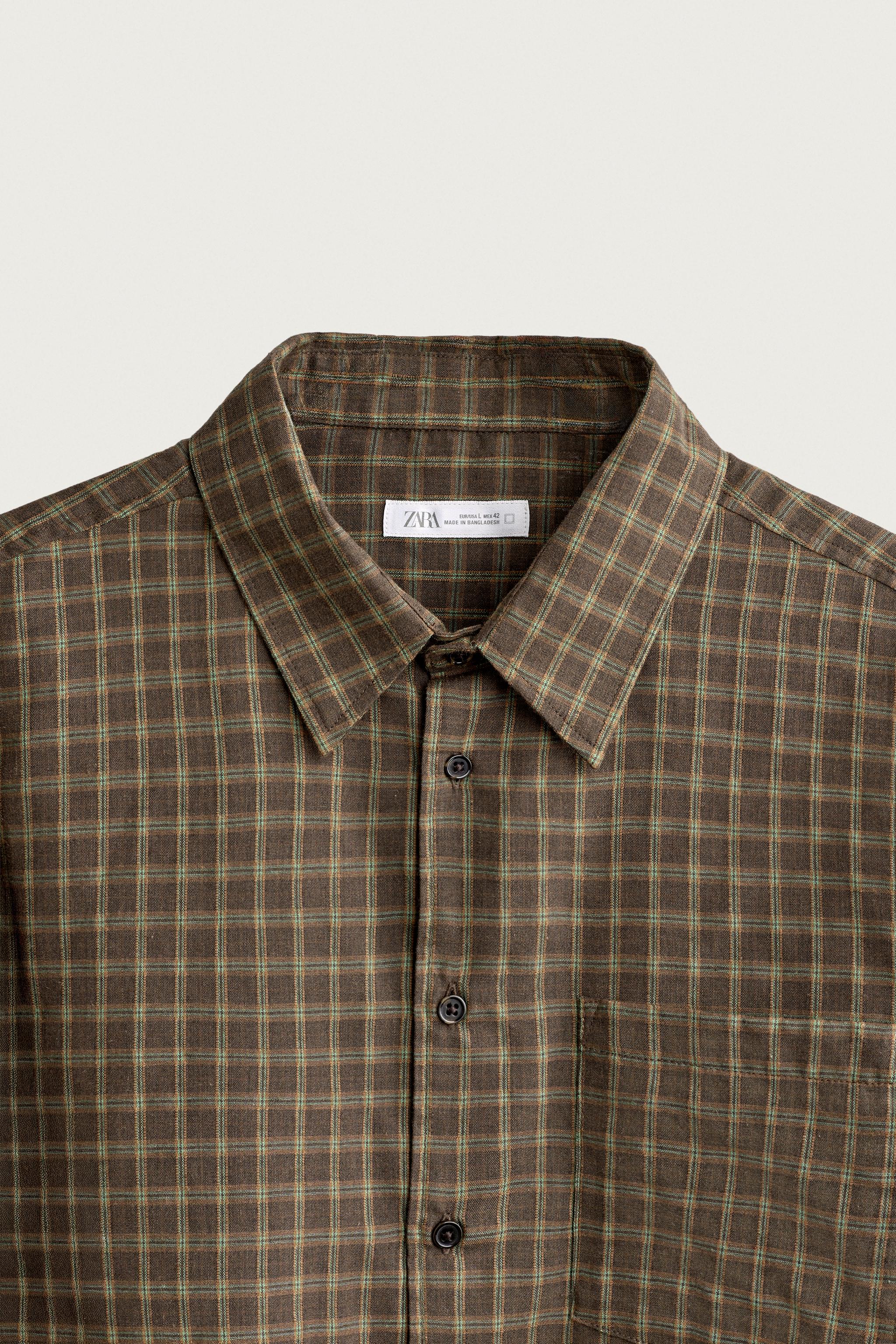 CHEMISE COUPE DÉCONTRACTÉE À CARREAUX