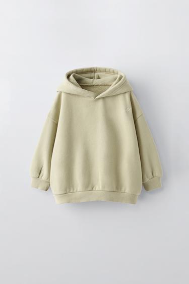 EMBROIDERED HOODIE - Greenish by Zara