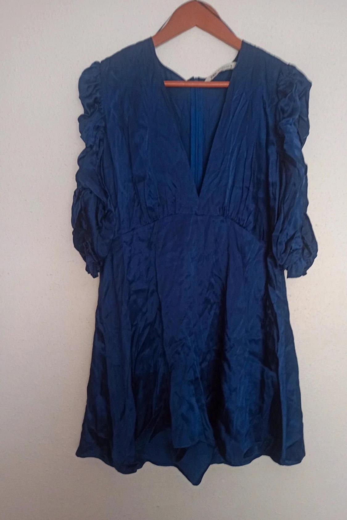 SATIN PLAYSUIT WITH DRAPED DETAIL