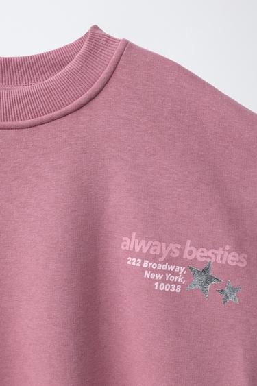 SWEAT ÉTOILES BRILLANTES - Rose de Zara - Image 2
