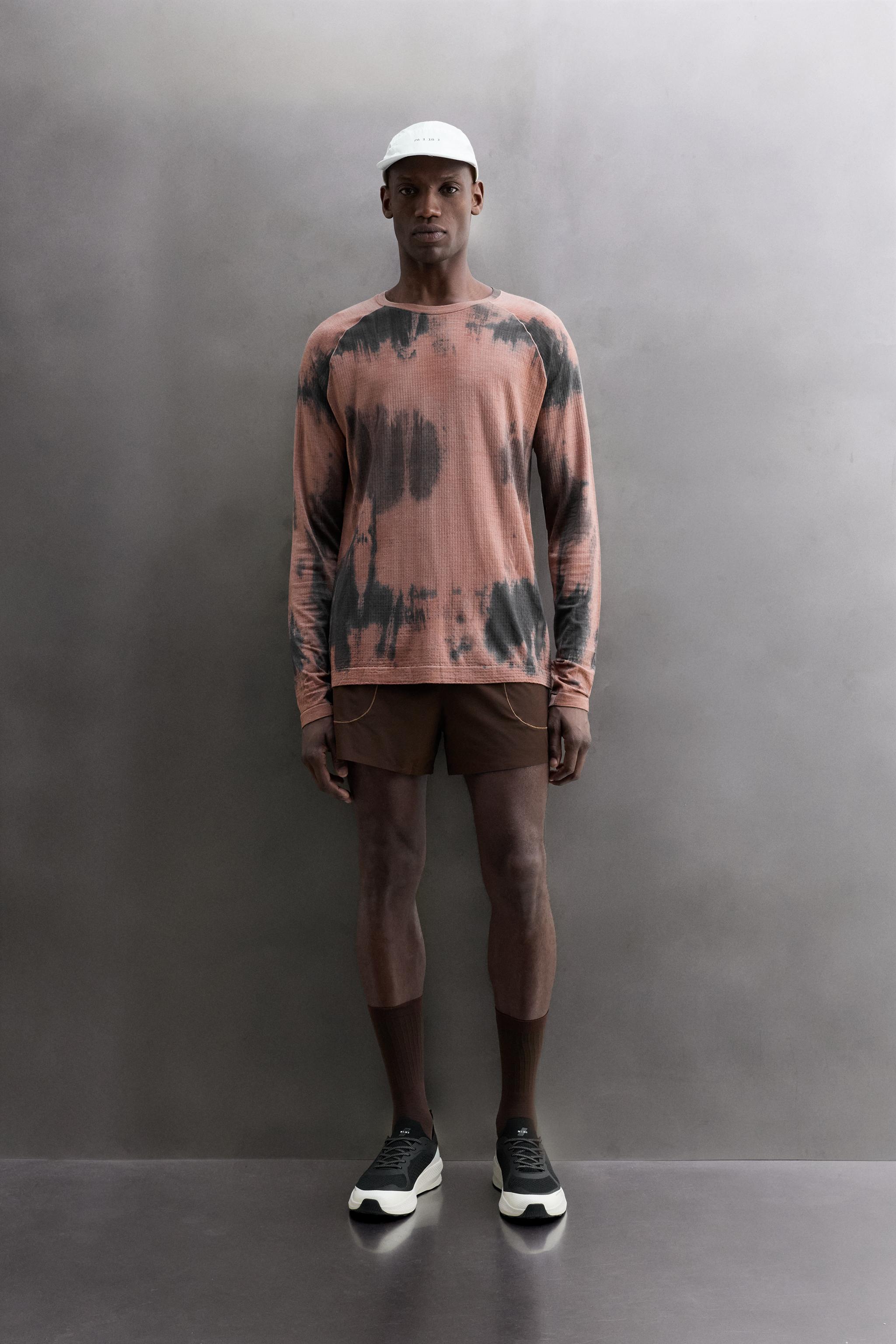 T-SHIRT TECHNIQUE MÉLANGÉ LAINE IMPRIMÉ