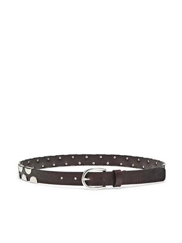 Ceinture à pièces métalliques - Marron de Zara