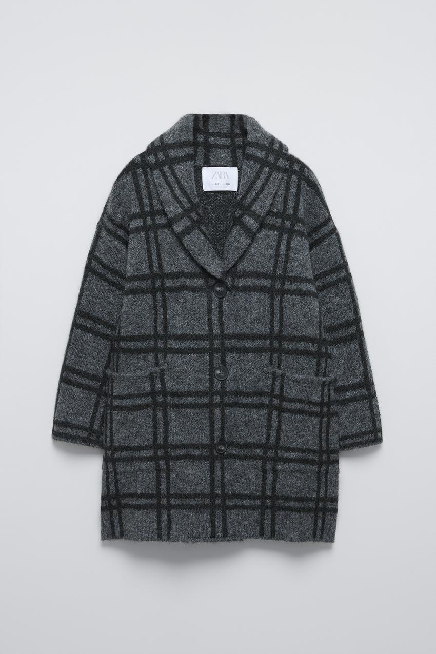 チェック コート - ミディアムグレー | ZARA Japan / 日本