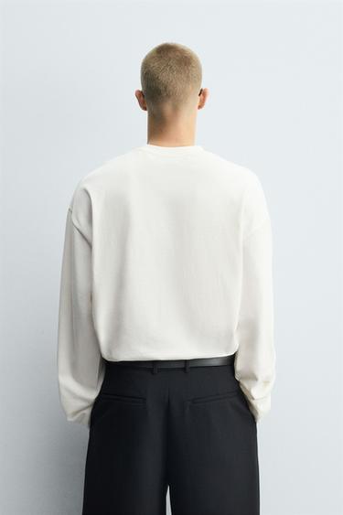 BOXY FIT EMBROIDERED T-SHIRT - White by Zara - Image 2