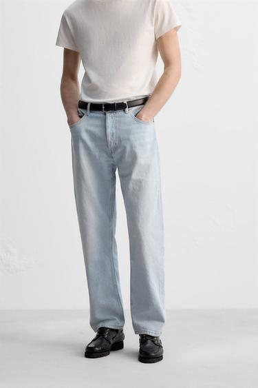 JEANS STRAIGHT FIT - Azul claro de Zara