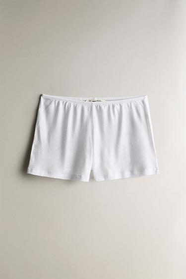 SHORT DE ALGODÃO - Branco da Zara - Imagem 0