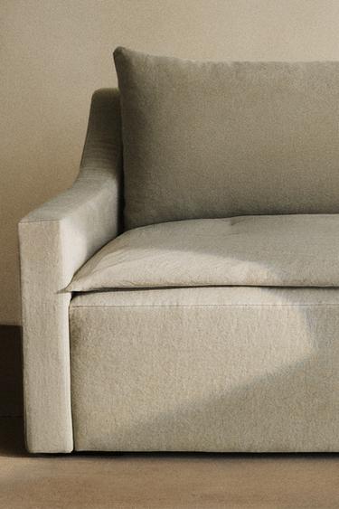 WASHED LINEN TOPPER - Light beige by Zara - Image 5