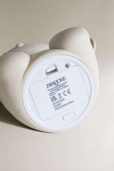 VEILLEUSE ENFANT LAPIN SILICONE - Gris taupe de Zara - Image 3